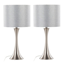  Lenuxe - 24" Metal Table Lamp (Set of 2) - Steel Base