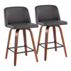 Toriano - Counter Stool With Square Footrest Set