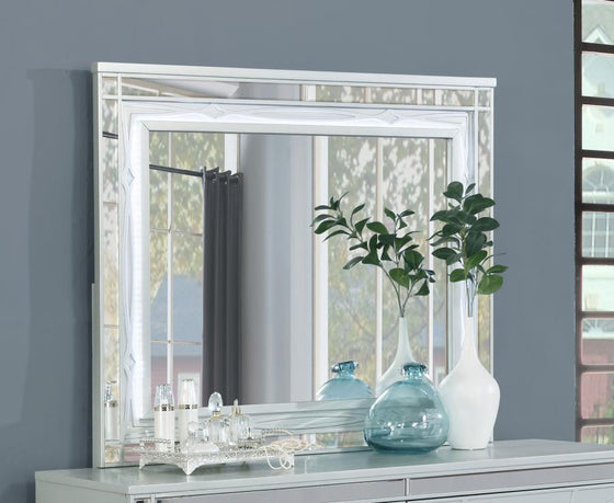 Gunnison - Dresser Mirror - Silver Metallic