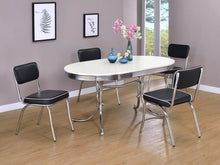  Retro - Oval Dining Table Set