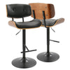 Lombardi - Adjustable Barstool - Walnut