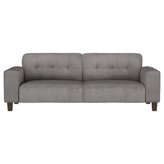 Deerhurst - Upholstered Track Arm Tufted Sofa - Charcoal