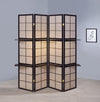 Iggy - 4-Panel Room Divider Folding Shoji Screen - Cappuccino