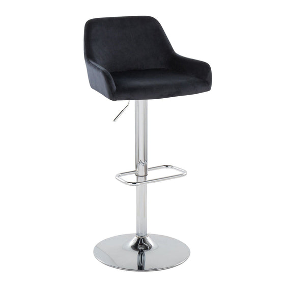 Daniella - Adjustable Barstool (Set of 2) - Chrome Base