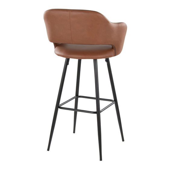 Margarite - 30" Fixed-Height Barstool - Gold Metal (Set of 2)