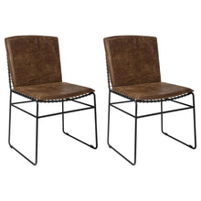  Abbott - Metal Dining Side Chair (Set of 2) - Antique Brown