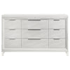 Marmore - 9-Drawer Dresser Cabinet - White