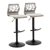 Folia - Adjustable Barstool (Set of 2) - Gray