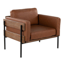  Kari - Accent Chair - Black And Brown Legs