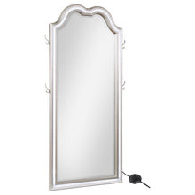  Evangeline - Full Length LED Light Floor Mirror - Silver Oak