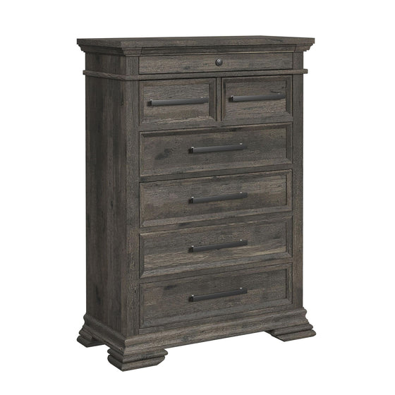 Park Ridge - 6-Drawer Chest - Charcoal