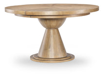  Torrance - Complete Round Dining Table - Aged Driftwood