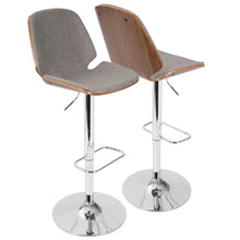  Serena - Barstool - Walnut And Gray