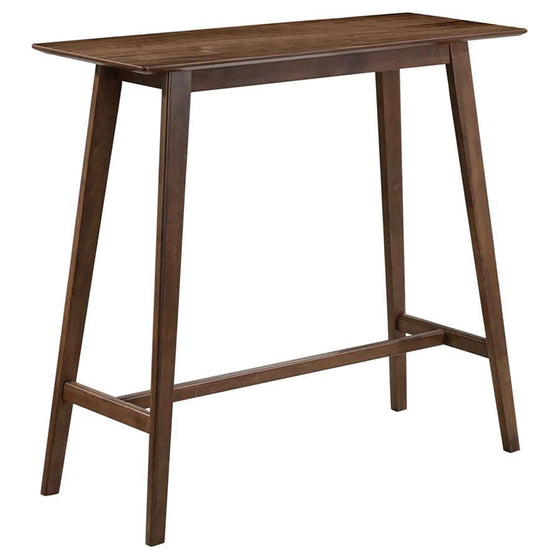 Finnick - Rectangular Pub Heigh Bar Table - Walnut