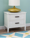 Edgewater Sand Dollar - Two Drawer Nightstand - White