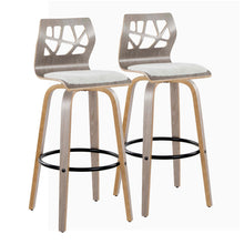  Folia - 30" Fixed-height Barstool (Set of 2) - Gray