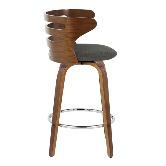 Cosi - 26" Fixed-Height Counter Stool (Set of 2) - Walnut Backrest