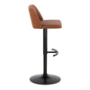 Toriano - Adjustable Barstool (Set of 2) - Black Base