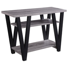  Stevens - 2-Shelf Engineered Wood Entryway Console Table - Gray