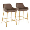 Daniella - 24" Fixed-Height Counter Stool (Set of 2)