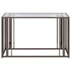 Adri - Glass Top Entryway Sofa Console Table