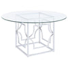 Starlight - Round Glass Top Metal Dining Table