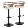 Cosi - Adjustable Barstool (Set of 2) - Beige Backrest