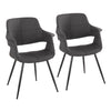 Vintage Flair - Chair (Set of 2) - Black Legs