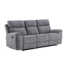  Omni - Sofa With Dual Recliner - Gray