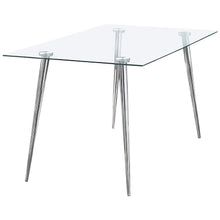  Gilman - Rectangular 64-inch Glass Top Dining Table