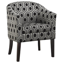  Jansen - Upholstered Accent Club Chair - Gray And Black