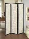 Felice - 3-Panel Room Divider Folding Screen - French Script