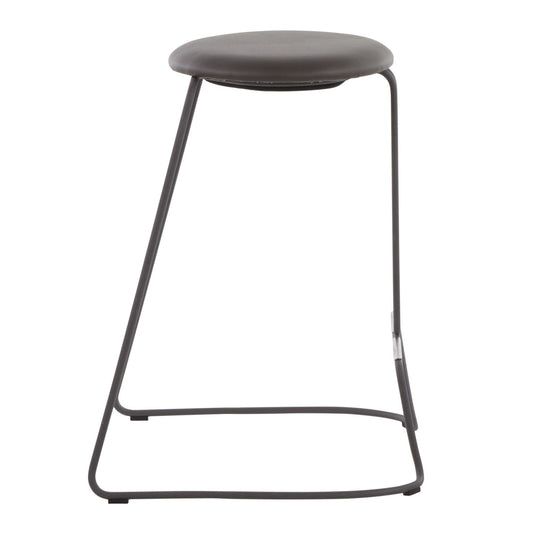 Finn - Counter Stool - Grey Steel Base (Set of 2)