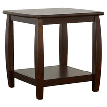  Dixon - 1-Shelf Square Wood End Table Espresso - Cappuccino