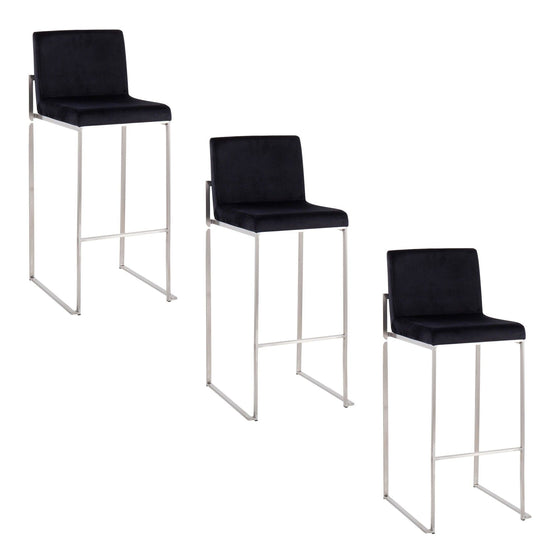 Fuji - High Back Upholstered Barstool Set