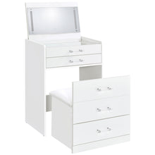  Danbury - 3-Drawer Makeup Vanity & Stool Set