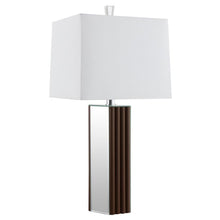  Elena - Square Tapered Mirrored Lamp