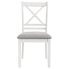 Hollis - Cross Back Wood Dining Side Chair (Set of 2) - White