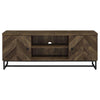 Myles - 2 Door Engineered Wood TV Stand - Rustic Oak