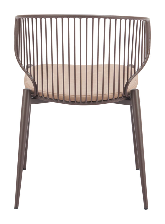 Silues - Dining Chair - Taupe & Brown