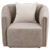 Townsend - Chenille Upholstered Rolled Arm Chair - Latte