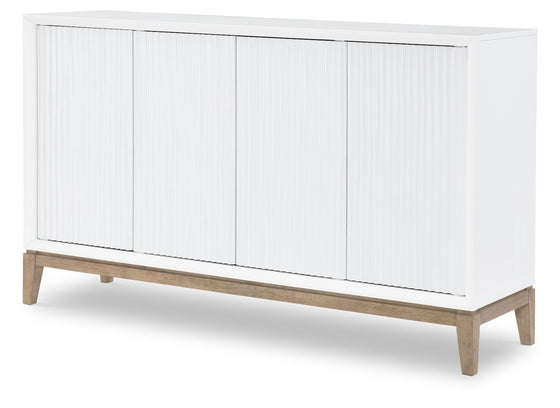 Melrose - Credenza - Cloud White And Desert Oak