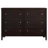 Carlton - 6-Drawer Dresser - Cappuccino