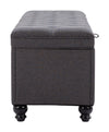 Halifax - Storage Bench - Gravel Gray