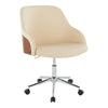 Bacci - Office Chair - Chrome Metal Base