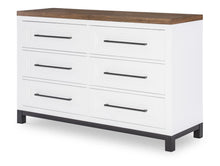  Dutton - Six Drawer Dresser - Natural White