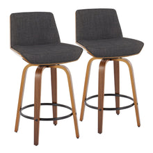  Corazza - 26" Fixed-height Counter Stool (Set of 2) - Charcoal