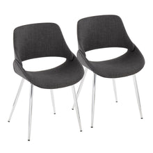  Fabrico - Chair (Set of 2) - Dark Gray And Chrome