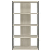 Loomis - 72" 4-Shelf Bookshelf - Whitewashed Gray