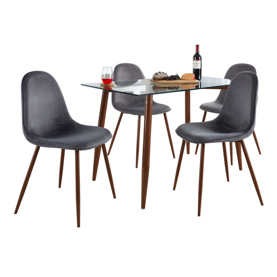 Clara - Pebble Dining Set (Set of 5)